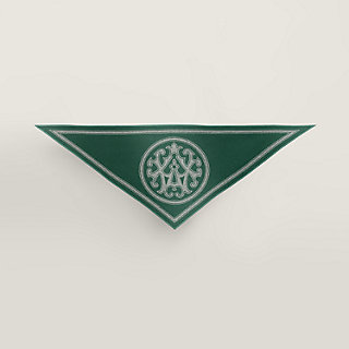 Blason triangle Scarf - Green | Hermès Mainland China